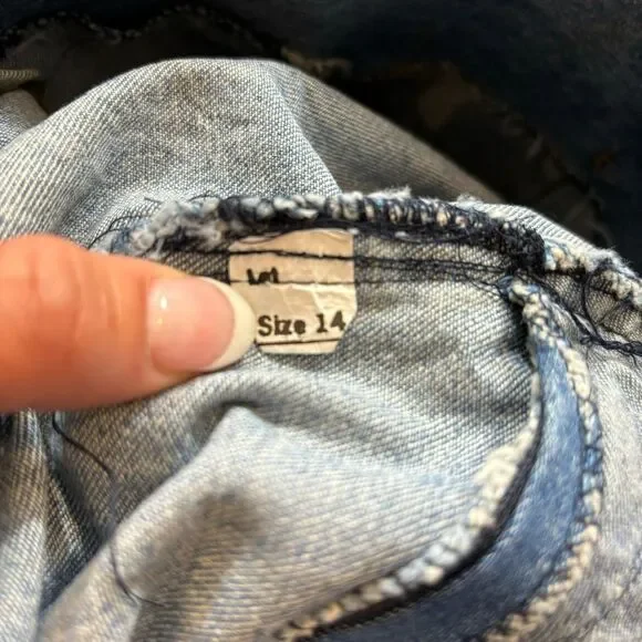 Vintage‎ Ladies 80’s Zipper Front Denim Maxi Skirt Size 14 - Picture 7 of 12